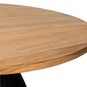 Mesa CHIARA Teca y Ratán | MB Mobles