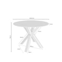 Mesa FIORELLA Redonda Fija Porcelánica | MB Mobles