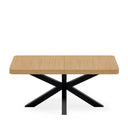 Mesa GLADYS Rectangular Extensible Roble/Negro | MB Mobles