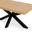 Mesa GLADYS Rectangular Extensible Roble/Negro | MB Mobles