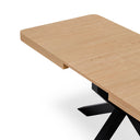Mesa GLADYS Rectangular Extensible Roble/Negro | MB Mobles
