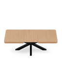 Mesa GLADYS Rectangular Extensible Roble/Negro | MB Mobles