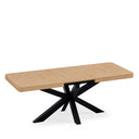 Mesa GLADYS Rectangular Extensible Roble/Negro | MB Mobles