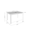 Mesa CONSTANCE Extensible Porcelánica | MB Mobles