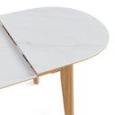 Mesa VELMA 140 Extensible Blanco/Roble | MB Mobles