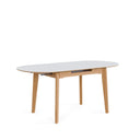 Mesa VELMA 140 Extensible Blanco/Roble | MB Mobles
