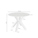 Mesa FIORELLA Redonda Fija Porcelánica | MB Mobles