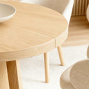 Mesa MARCELLA de 100 cm, en roble