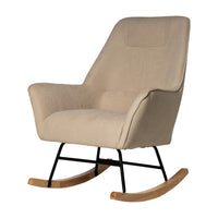 Mecedora COPENHAGEN con patín de madera