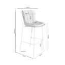 Taburete RILEY Alto Polipiel | MB Mobles