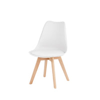 Silla KARINA con Cojín y Patas de Madera