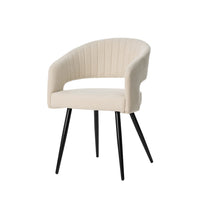 Silla KORA Tapizada con Respaldo de Canalé