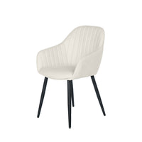 Silla NATALIA Canalé con Brazos, Respaldo Alto