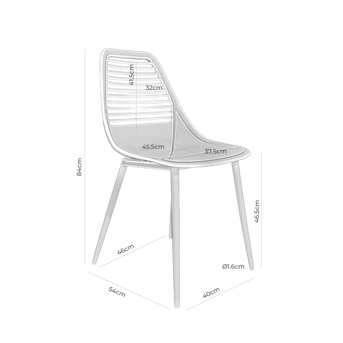 Medidas de Silla LEIA
