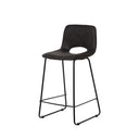 Taburete ALFIE Bajo Efecto Cuero | MB Mobles