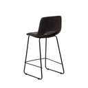 Taburete ALFIE Bajo Efecto Cuero | MB Mobles