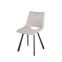 Silla BRIANA Tapizada con Respaldo Calado