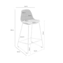 Taburete JAKE Blanco | MB Mobles