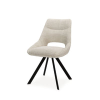 Silla CALLIE Tapizada con Respaldo Calado