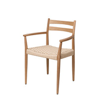 Silla EDNA de Madera y Cuerda con Brazos