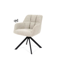Silla TAIMI Giratoria 360º Acolchada en Cuadrícula