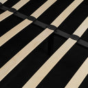 Detalle del tejido gris de la cama canapé OLMO