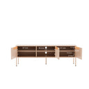 Medidas interiores del mueble TV Bergen de 152 cm