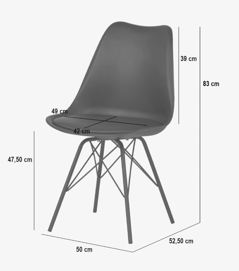 Medidas de Silla KENDRA