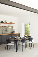 Mesa Rectangular Negra Nicola 140 / 180 cm | MB Mobles