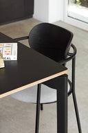 Mesa Rectangular Negra Nicola 140 / 180 cm | MB Mobles