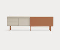Mueble TV NUBE de 180 cm con 2 puertas correderas y 2 cajones – Teulat