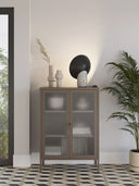 Mueble auxiliar bajo LUNA 2P Cristal | MB Mobles