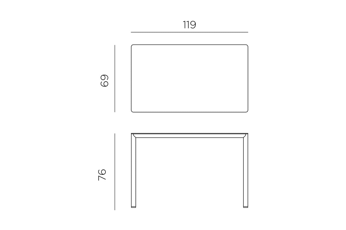Medidas de Mesa Piave 120x70
