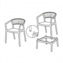 Taburete Silla CAPRI | MB Mobles