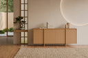 Aparador PACIFIC de 160 o 200 cm con 4 puertas, 200 cm, en un salón