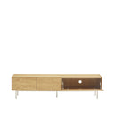 Mueble TV ARISTA de 180 cm con 1 puerta y 2 cajones, en roble – Teulat
