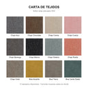 Carta de tejidos del sillón relax elevador RIO con los 12 tapizados disponibles
