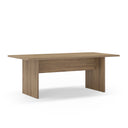 Mesa de comedor LOANA de 200 cm en acabado roble vista en perspectiva