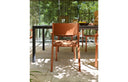 Mesa Tevere LAM 210 extensible con silla en mattone, detalle – Nardi