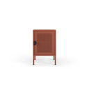 Mesita de noche SAYLA con 1 puerta, en terracota, vista de frente