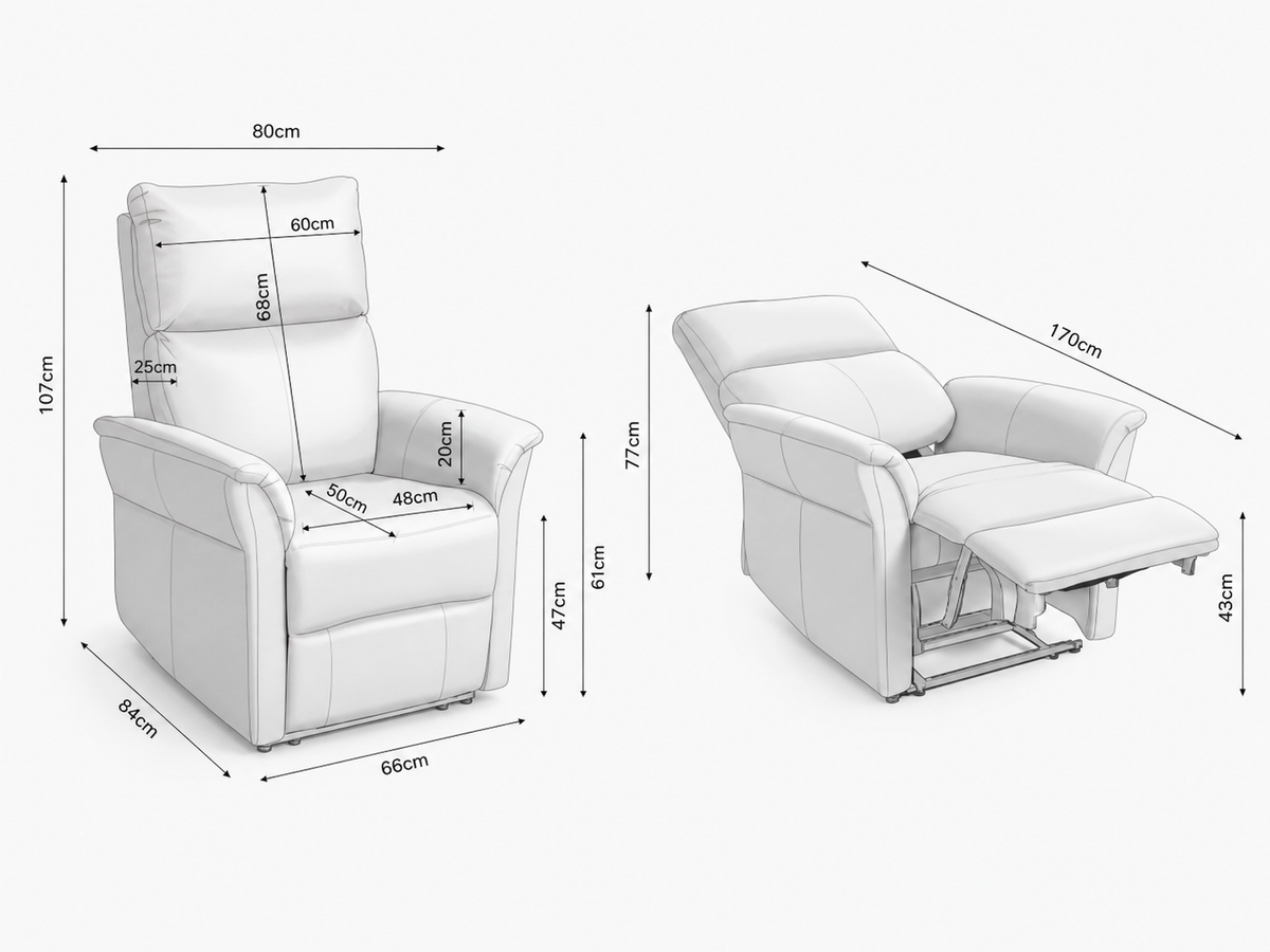Medidas de Sillón Misaki