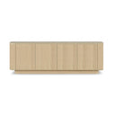 Mueble TV MARSELLA de 160 cm con 4 puertas, en roble natural, vista de frente