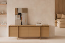 Mueble TV PACIFIC de 180 cm con 4 puertas, en un salón