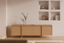 Mueble TV PACIFIC de 200 cm con 4 puertas, en un salón
