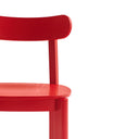 Silla NARA, en rojo, detalle del respaldo – Teulat