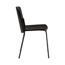 Silla SAGO, en negro, vista lateral – Teulat