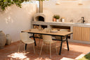 Silla DILETTA de Concha en Cinco Colores, en beige, en una cocina