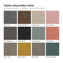 Carta de los 12 tejidos del sillón relax manual ALIX disponibles online: nueve Chapi y tres Blue