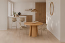 Taburete FABIAN NUEVO, en beige, en una cocina