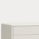 Consola CORVO de 120 cm con 1 puerta y 2 cajones, en crema – Teulat